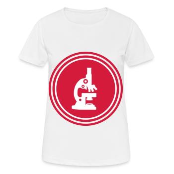 Microscope Icon Icon - Women's Breathable T-Shirt - white - Front - AI Model Female 172 dark (172cm)