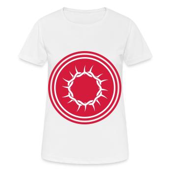 Dornenkrone - Frauen T-Shirt atmungsaktiv - Weiß - Vorne - AI Model Female 172 dark (172cm)