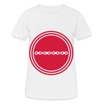 Bicycle Chain - Women's Breathable T-Shirt - white - Front - AI Model Female 172 dark (172cm)