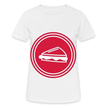 Sandwich symbol - Women's Breathable T-Shirt - white - Front - AI Model Female 172 dark (172cm)