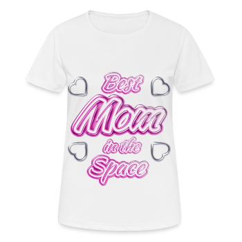 Muttertag - Frauen T-Shirt atmungsaktiv - Weiß - Vorne - AI Model Female 172 dark (172cm)