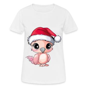 Flamingo Christmas Cute Cute Christmassy - Women's Breathable T-Shirt - white - Front - AI Model Female 172 dark (172cm)