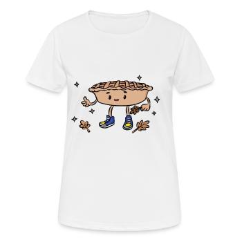 Tarte aux pommes - T-shirt respirant Femme - blanc - Devant - AI Model Female 172 dark (172cm)