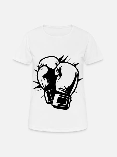 Boxing Gloves Symbol Boxing Boxing - Women's Breathable T-Shirt - white