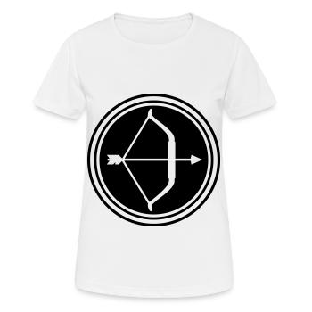 Arc et flèche - T-shirt respirant Femme - blanc - Devant - AI Model Female 172 dark (172cm)