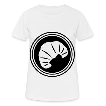 Croissant Symbol - Frauen T-Shirt atmungsaktiv - Weiß - Vorne - AI Model Female 172 dark (172cm)