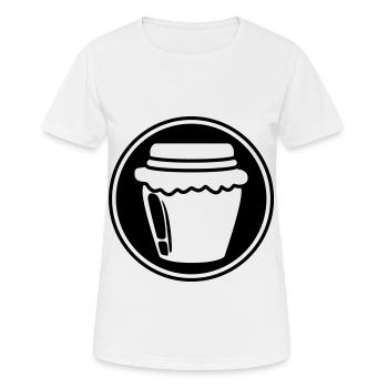 Symbole de confiture de miel - T-shirt respirant Femme - blanc - Devant - AI Model Female 172 dark (172cm)