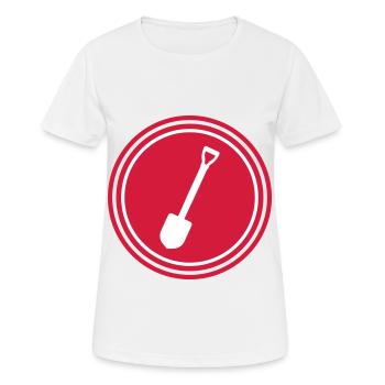 Schaufel icon Silhouette - Frauen T-Shirt atmungsaktiv - Weiß - Vorne - AI Model Female 172 dark (172cm)