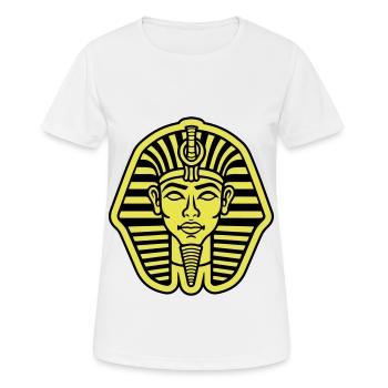 Pharao Totenkopf - Frauen T-Shirt atmungsaktiv - Weiß - Vorne - AI Model Female 172 dark (172cm)