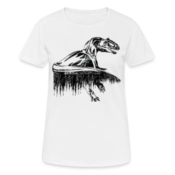 dinosaure - T-shirt respirant Femme - blanc - Devant - AI Model Female 172 dark (172cm)