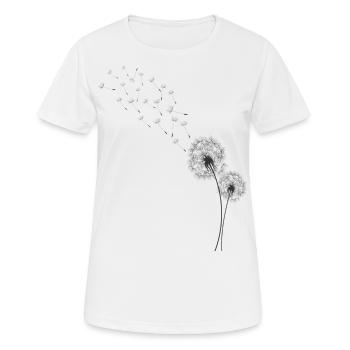 Pissenlit, chemise de pissenlit - T-shirt respirant Femme - blanc - Devant - AI Model Female 172 dark (172cm)