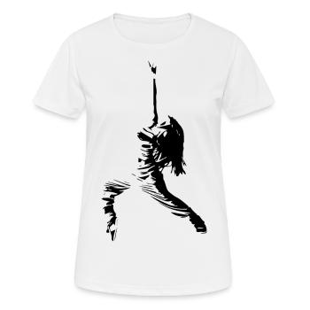 dancing - T-shirt respirant Femme - blanc - Devant - AI Model Female 172 dark (172cm)