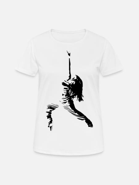 Tanzen - Frauen T-Shirt atmungsaktiv - Weiß