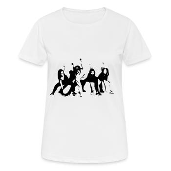 hip hop - Women's Breathable T-Shirt - white - Front - AI Model Female 172 dark (172cm)