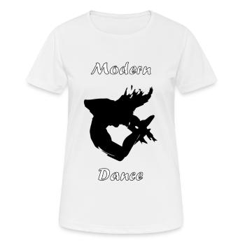 modern dance tyle 2 - T-shirt respirant Femme - blanc - Devant - AI Model Female 172 dark (172cm)