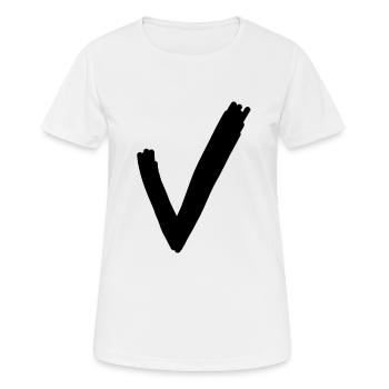 crochet - T-shirt respirant Femme - blanc - Devant - AI Model Female 172 dark (172cm)