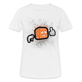 Character graffiti - Women's Breathable T-Shirt - white - Front - AI Model Female 172 dark (172cm)