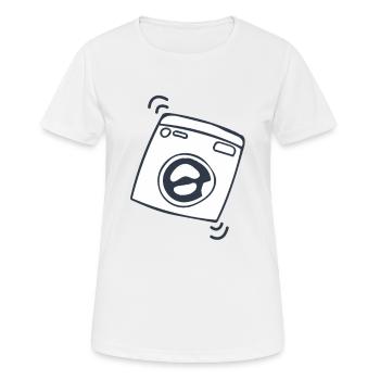 Machine à laver - T-shirt respirant Femme - blanc - Devant - AI Model Female 172 dark (172cm)