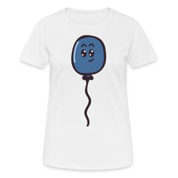 balloon - Women's Breathable T-Shirt - white - Front - AI Model Female 172 dark (172cm)
