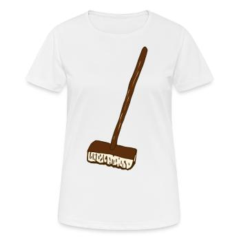 broom - Women's Breathable T-Shirt - white - Front - AI Model Female 172 dark (172cm)