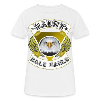 DADDY bald eagle, Papa the bald eagle idea - Women's Breathable T-Shirt - white - Front - AI Model Female 172 dark (172cm)