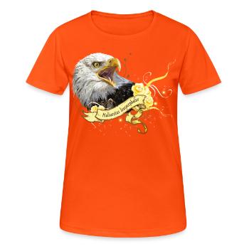 Bald eagle - Women's Breathable T-Shirt - neon orange - Front - AI Model Female 172 dark (172cm)