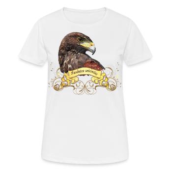 harris hawk - Women's Breathable T-Shirt - white - Front - AI Model Female 172 dark (172cm)