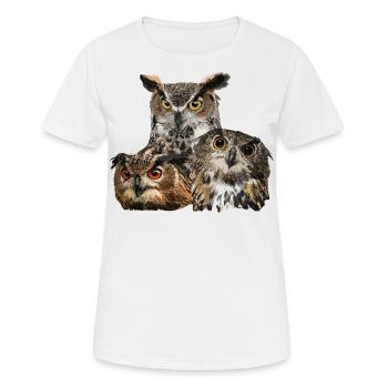 Rapaces nocturnes - T-shirt respirant Femme - blanc - Devant - AI Model Female 172 dark (172cm)