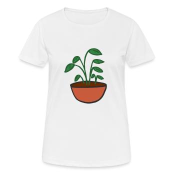 Plant - Women's Breathable T-Shirt - white - Front - AI Model Female 172 dark (172cm)