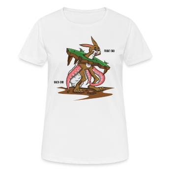 Funny programming computer science software - Women's Breathable T-Shirt - white - Front - AI Model Female 172 dark (172cm)