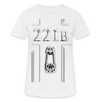 221 B - Women's Breathable T-Shirt - white - Front - AI Model Female 172 dark (172cm)