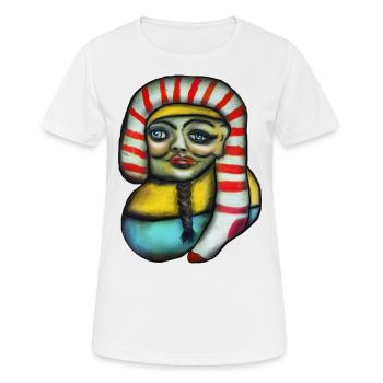 Rablo Art - Women's Breathable T-Shirt - white - Front - AI Model Female 172 dark (172cm)