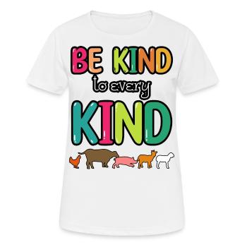 Vegan Vegetarier Freunde Kuh Schwein I Geschenk - Frauen T-Shirt atmungsaktiv - Weiß - Vorne - AI Model Female 172 dark (172cm)