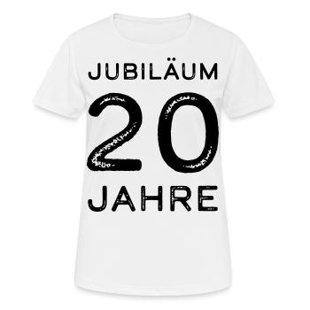 Jubiläum 20 Jahre Firmenjubiläum Geschenk - Frauen T-Shirt atmungsaktiv - Weiß - Vorne - AI Model Female 172 dark (172cm)