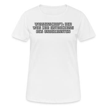 Wissenschaft - Wissenschaft: Der Weg zur - Frauen T-Shirt atmungsaktiv - Weiß - Vorne - AI Model Female 172 dark (172cm)