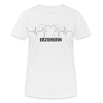 Erzieherin - Frauen T-Shirt atmungsaktiv - Weiß - Vorne - AI Model Female 172 dark (172cm)
