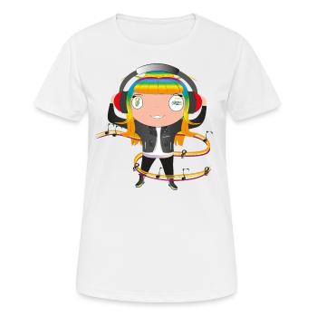 Mauviette - T-shirt respirant Femme - blanc - Devant - AI Model Female 172 dark (172cm)