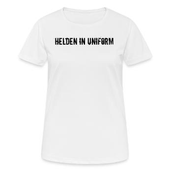 Feuerwehr - Helden in Uniform - Frauen T-Shirt atmungsaktiv - Weiß - Vorne - AI Model Female 172 dark (172cm)