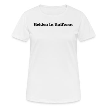Feuerwehr - Helden in Uniform - Frauen T-Shirt atmungsaktiv - Weiß - Vorne - AI Model Female 172 dark (172cm)