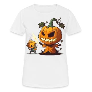 Pumpkin Carving Pro - Women's Breathable T-Shirt - white - Front - AI Model Female 172 dark (172cm)