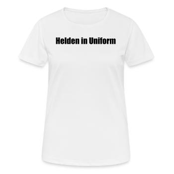 Feuerwehr - Helden in Uniform - Frauen T-Shirt atmungsaktiv - Weiß - Vorne - AI Model Female 172 dark (172cm)