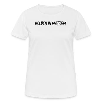 Feuerwehr - Helden in Uniform - Frauen T-Shirt atmungsaktiv - Weiß - Vorne - AI Model Female 172 dark (172cm)