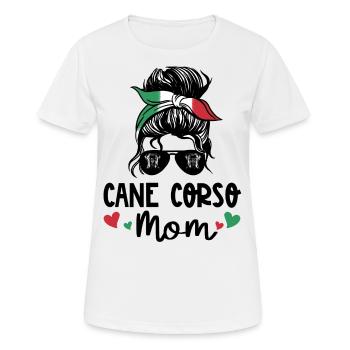 Cane Corso Maman - T-shirt respirant Femme - blanc - Devant - AI Model Female 172 dark (172cm)