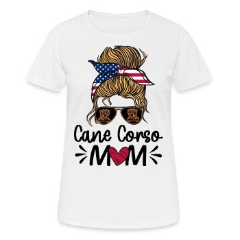 Cane Corso Maman - T-shirt respirant Femme - blanc - Devant - AI Model Female 172 dark (172cm)