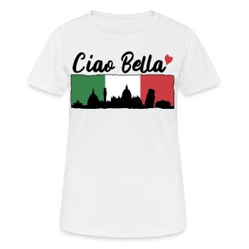 Ciao Bella - Women's Breathable T-Shirt - white - Front - AI Model Female 172 dark (172cm)