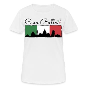 Ciao Bella - Women's Breathable T-Shirt - white - Front - AI Model Female 172 dark (172cm)