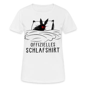 Official Mothman Sleep Shirt - Women's Breathable T-Shirt - white - Front - AI Model Female 172 dark (172cm)