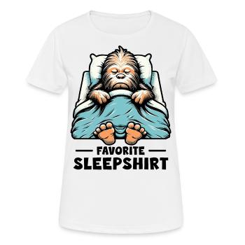 Bigfoot Favorite Sleepshirt - Frauen T-Shirt atmungsaktiv - Weiß - Vorne - AI Model Female 172 dark (172cm)
