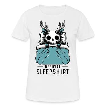 Official Sleepshirt Wendigo - Frauen T-Shirt atmungsaktiv - Weiß - Vorne - AI Model Female 172 dark (172cm)