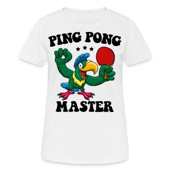 Ping Pong Master Raquette de tennis de table Tennis de table - T-shirt respirant Femme - blanc - Devant - AI Model Female 172 dark (172cm)
